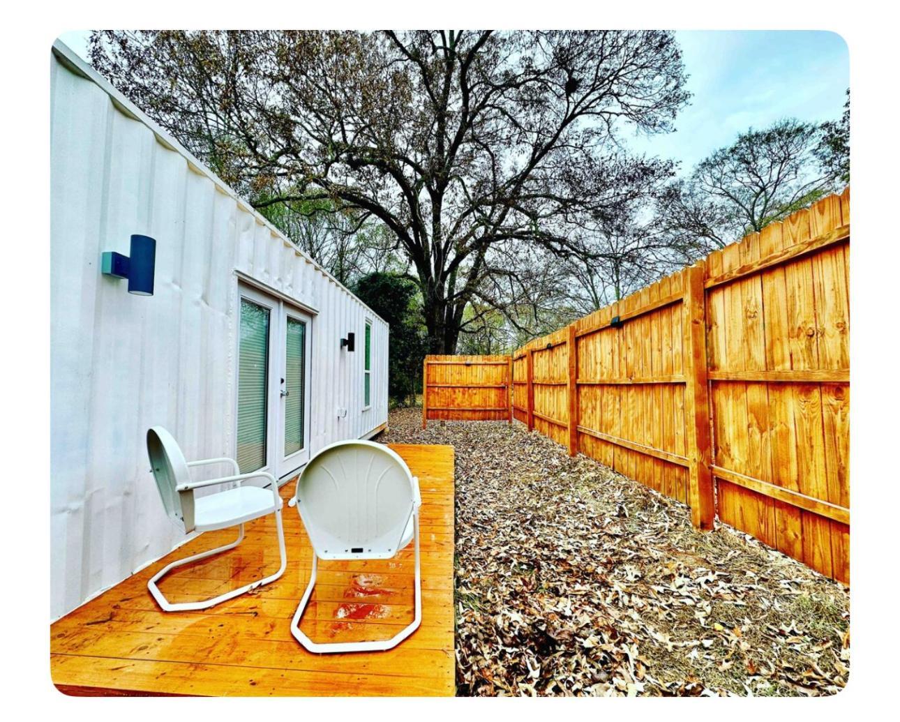 Nomehaus Shipping Container Studio Residential Neighborhood Athens Exterior photo